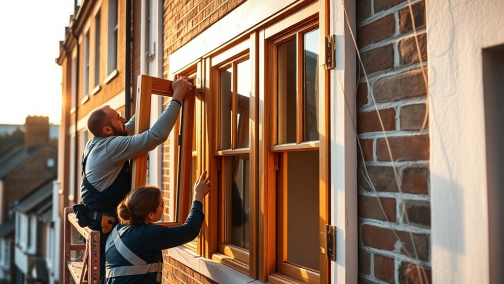 Wooden Window Installation Aylesbury