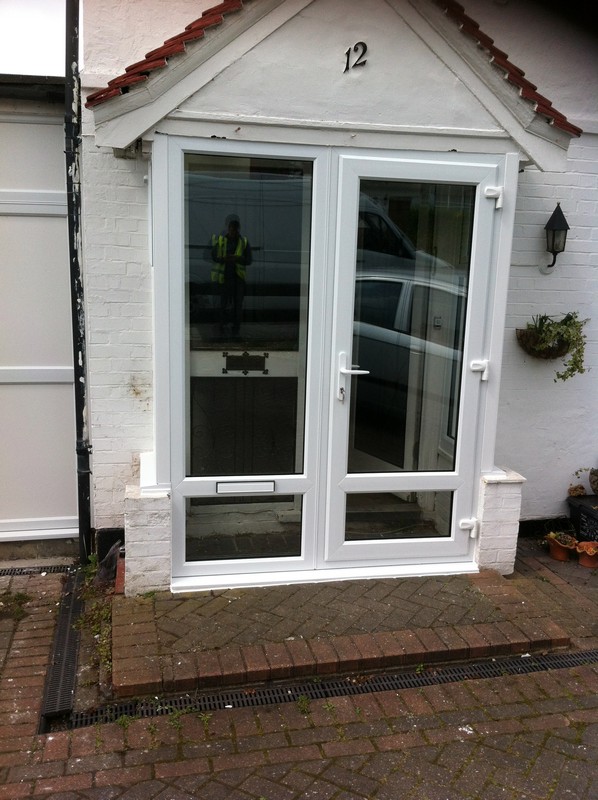 uPVC French doors fitted as front entrance in Aylesbury
